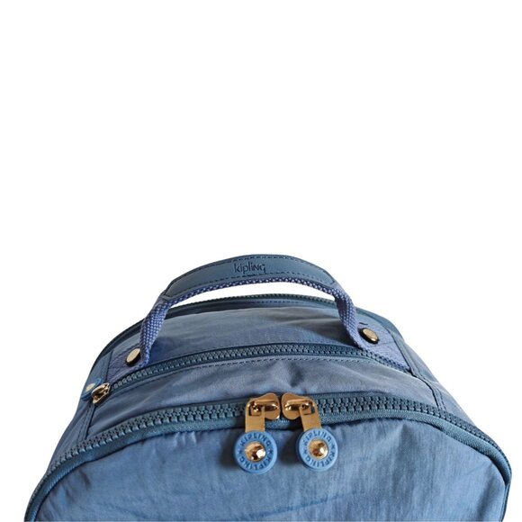 Vintage brand new Extra Large 47cm xl 17" Laptop Kipling Seoul Backpack Blue - Picture 10 of 14